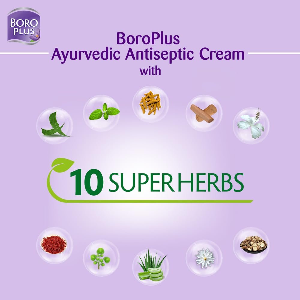 BoroPlus Ayurvedic Antiseptic Cream with 10 super herbs -120ml thumbnail