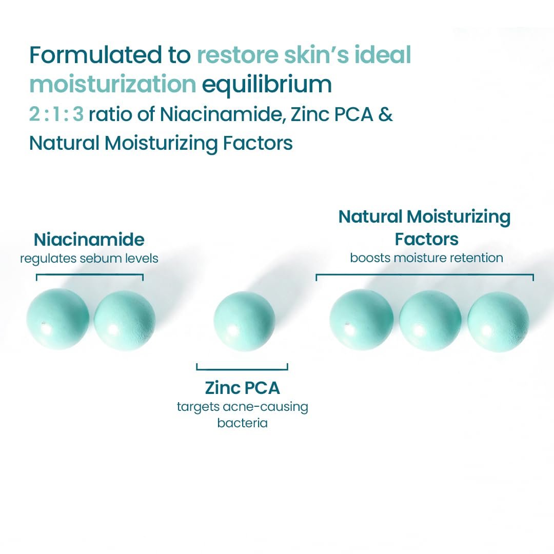 WishCare 2:1:3 NMF Water Gel Moisturizer for Face Oily Skin, Dry Skin, 50ml Oil-Free Moisturizer Cream For Acne Prone Face, With Niacinamide, Zinc PCA & NMF, Controls Oil & Hydrates, For Wom thumbnail