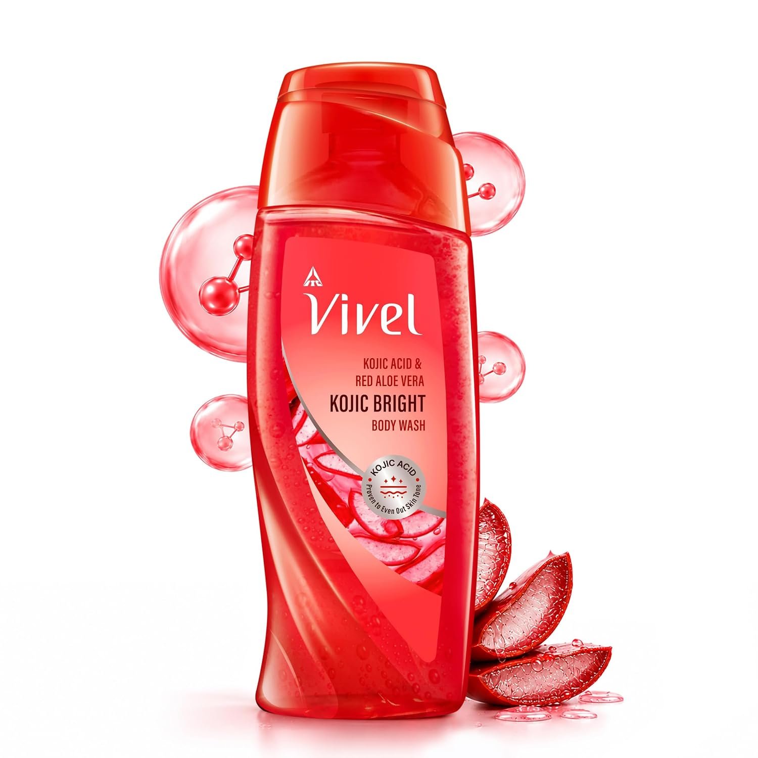 Vivel Kojic Bright Body Wash with Kojic Acid | De-Tan Body Cleanser for Even-Toned, Smooth & Brighter-Looking Skin | Daily Body Wash | 200ml thumbnail