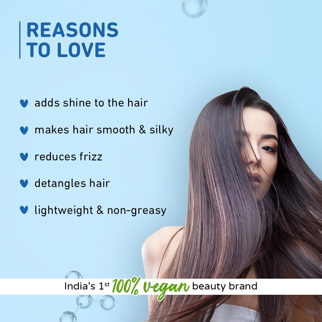 Plum Coconut & Squalane Nutri-Shine Hair Serum | Frizz Control & Instant Shine | Enriched with Vitamin E & Almond Oil | Coconut-Vanilla Fragrance | 75ml​ thumbnail