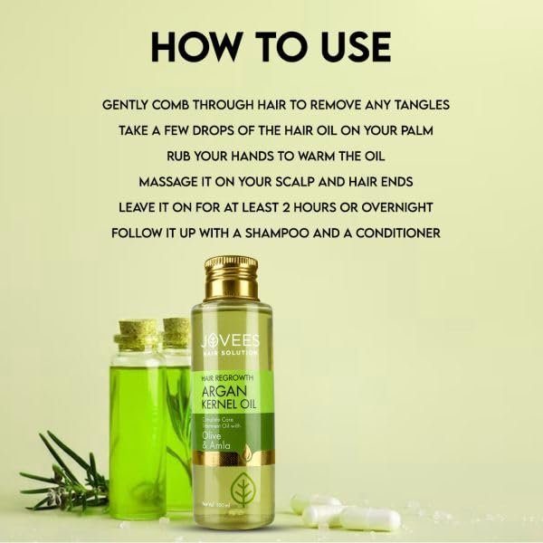 Jovees Herbal Kernel Oil For Breakage Control, Nourishing Shine, 100ml thumbnail