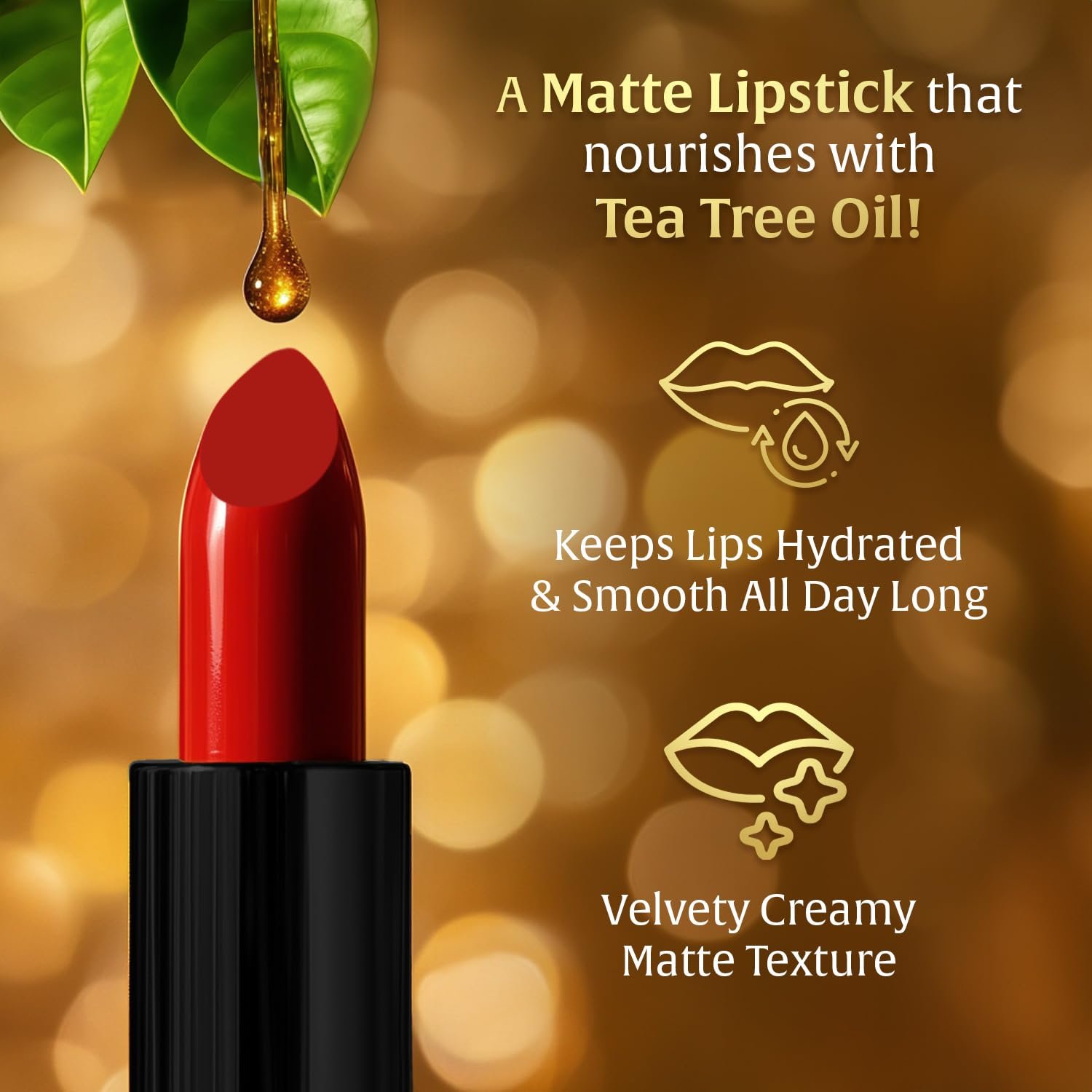 FACES CANADA Comfy Matte Wow Bullet Lipstick - Caramel Swirl (Brown) 4.2g | Smooth Matte Finish | Highly Pigmented | Long Lasting | Super Hydrating | Glides Effortlessly thumbnail