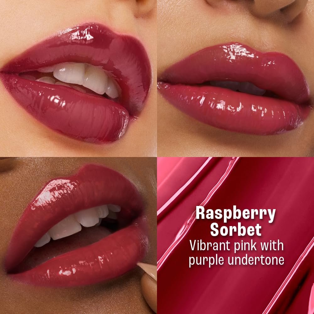 Lakme 9to5 Hya Beach Edit Lip Gloss Stain - 6 Raspberry Sorbet, Long Lasting Stain, For Soft and Nourished Lips, with Linoleic Acid & Hyaluronic Acid, SPF 15, Non-Sticky and Lightweight 10ml thumbnail