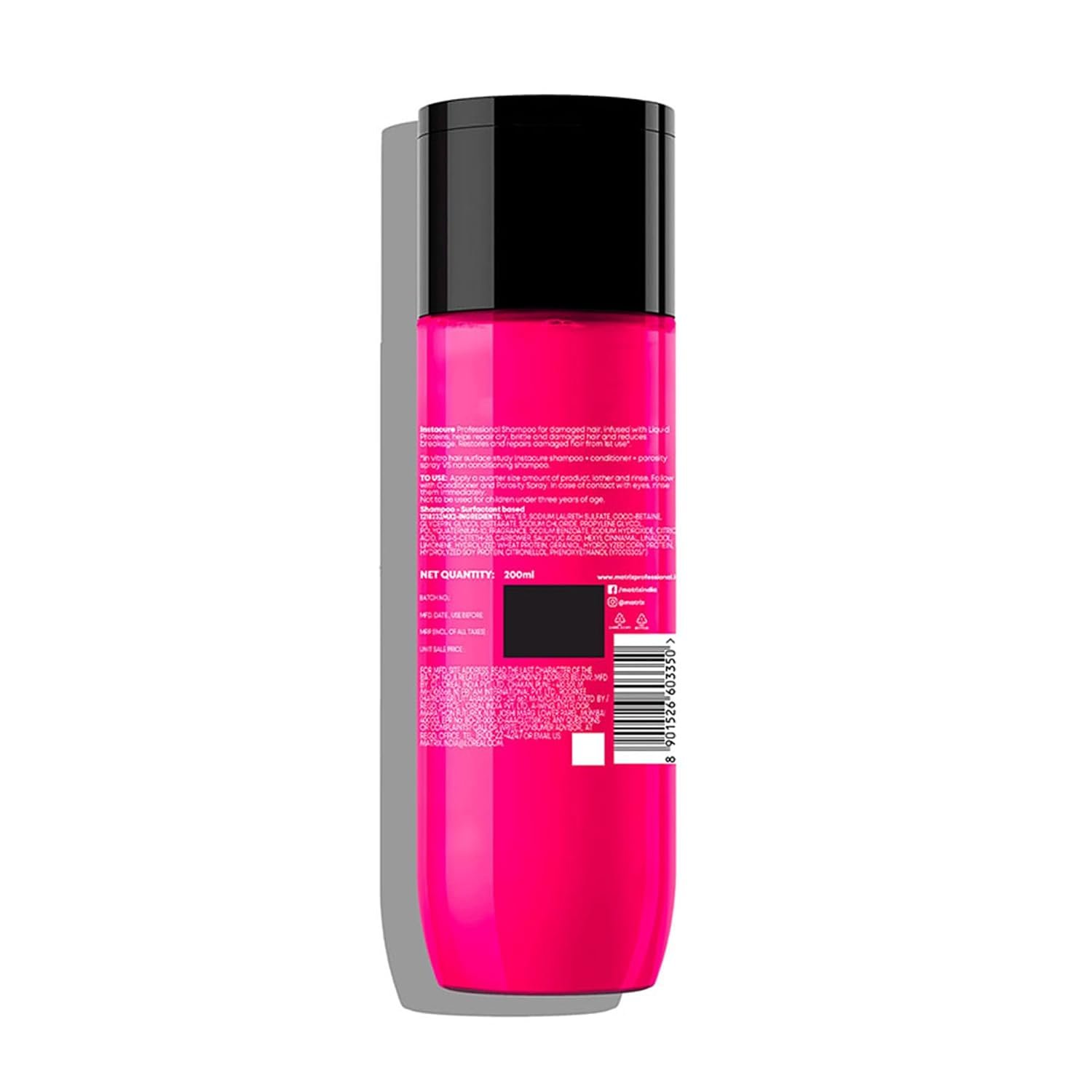 Matrix Professional InstaCure Liquid Protein Shampoo, for Damaged Hair | Reduced Split Ends, Breakage, Knotting | For All Hair Types | Paraben Free thumbnail