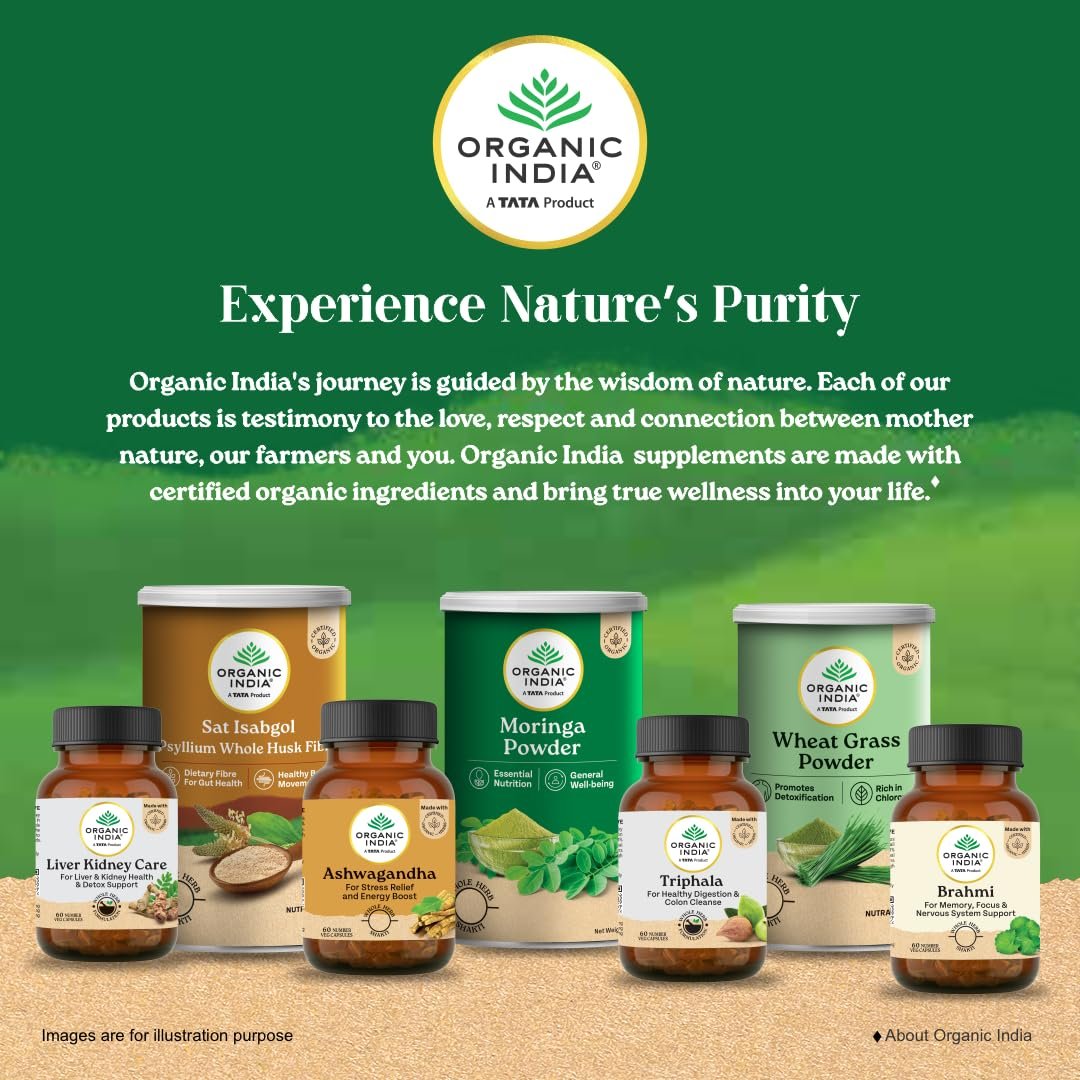 A TATA Product - Organic India Amla Powder, 200g, Whole Hera, Improves Immunity, Boosts Antioxidant, Certified Organic thumbnail