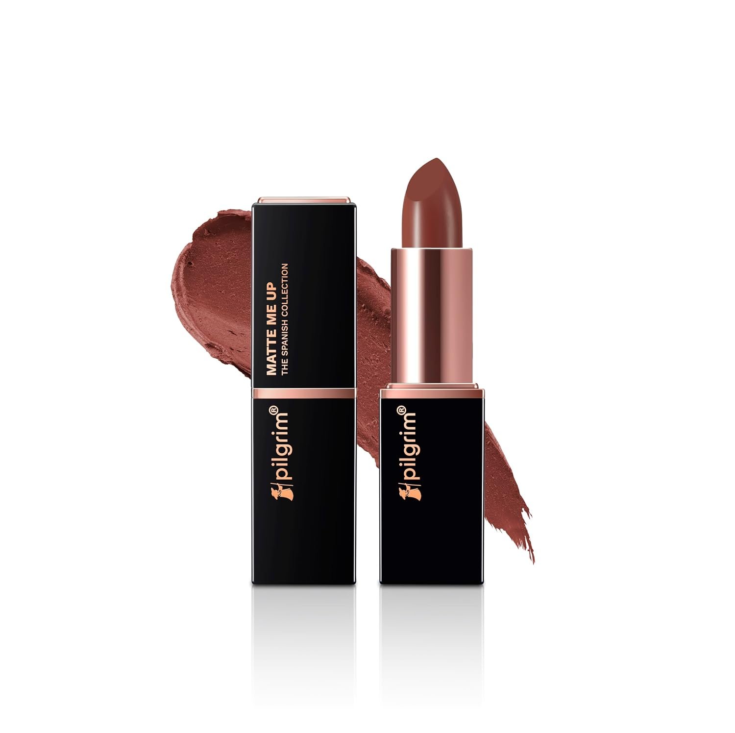 Pilgrim Matte Bullet Lipstick Intense Colour Transferproof & Smudgeproof Mocha Bliss-04