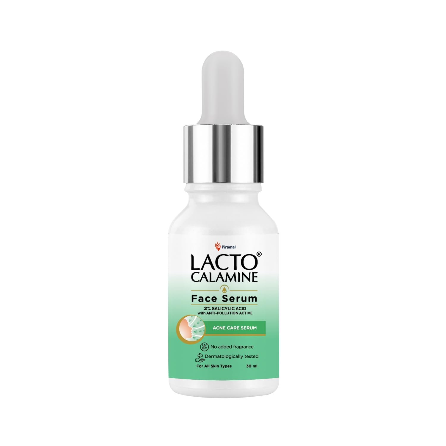 Lacto Calamine 2% Salicylic Acid Face Serum | Reduces Acne, Blackheads & Excess Oil | Unclogs Pores, Controls Sebum & Exfoliates Skin | Face Serum for Oily & Acne-Prone Skin | 30ml thumbnail