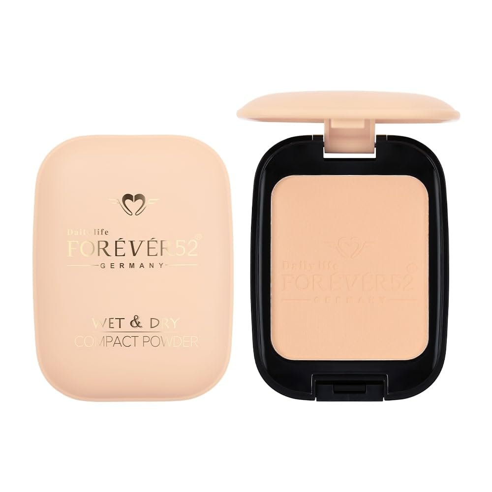Daily Life Forever52 Dual Wet And Dry Compact + Makeup Setting Powder | Matte Finish | Lightweight | Long Lasting | Enriched With Vitamin E | Vegan -Ivory-WD002 thumbnail