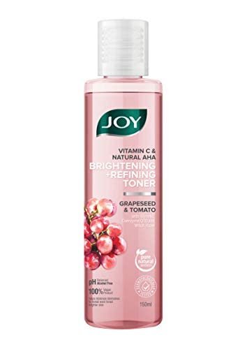 Joy Alcohol Free Vitamin C Face Toner for Glowing Skin (150ml) | Suitable for All Skin Types; Men & Women | Brightening & Refining Toner for Face with Hyaluronic Acid & Natural Fruit Extract