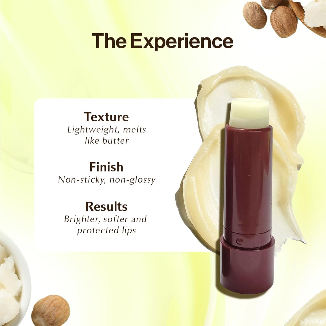 WOW Skin Science Shea Butter & Ceramides Repairing Lip Balm With Spf 50 Brightening Lip Balm For Pigmentation | With Vitamin C & Kojic Acid | 4G Brown thumbnail