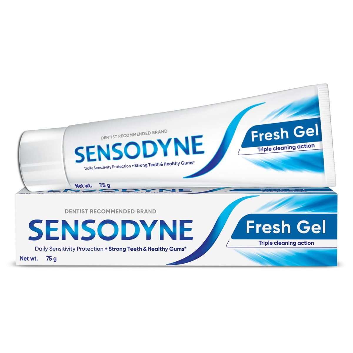 Sensodyne Toothpaste Fresh Gel | Daily Sensitivity Relief Tooth Paste Pack of 1 - 75gm | thumbnail
