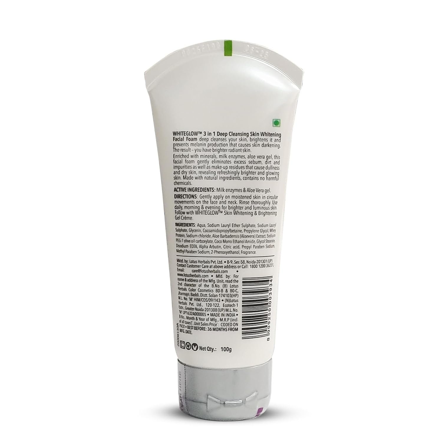 Lotus Herbals 3 in 1 Deep Cleansing Facial Foam  100g thumbnail