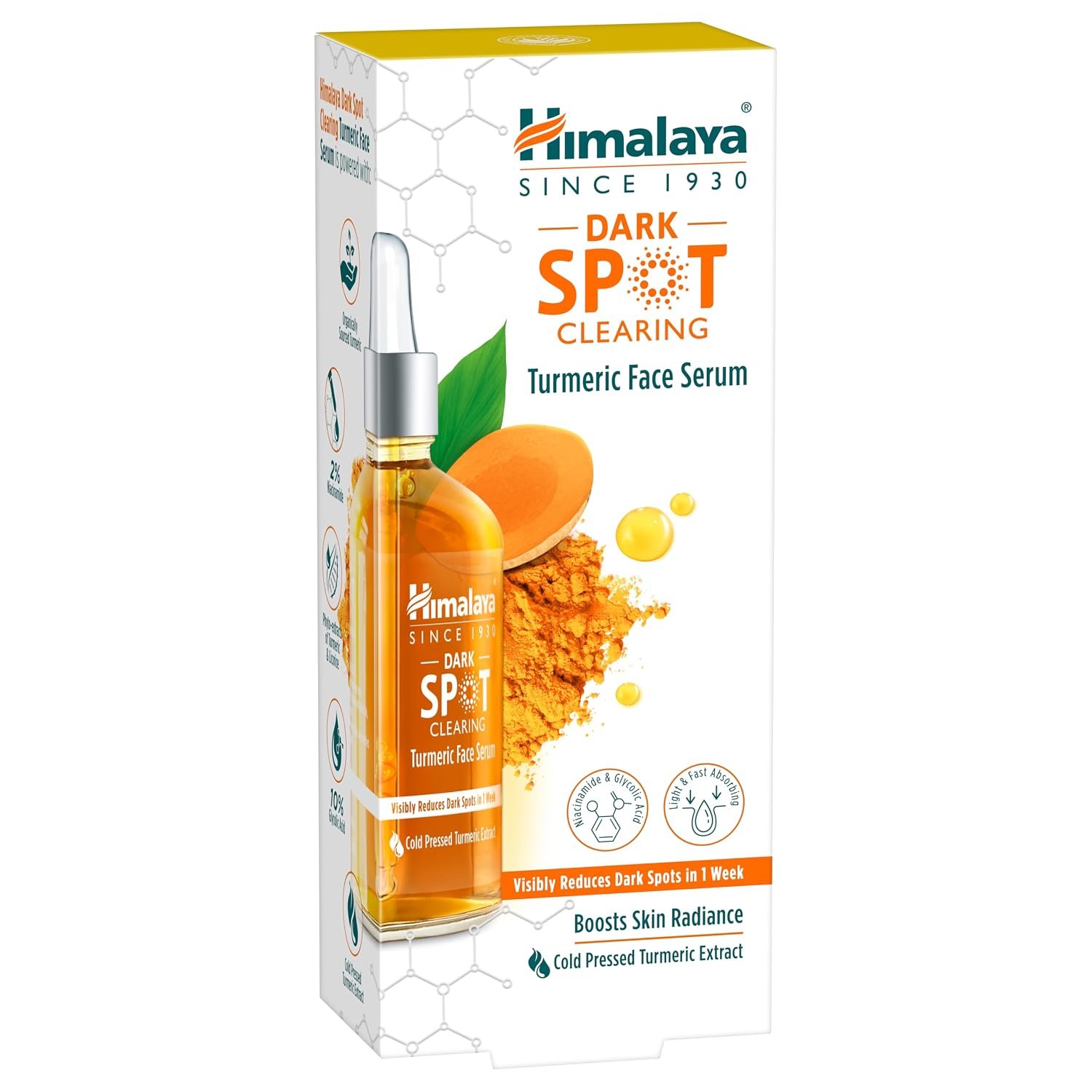 Himalaya Dark Spot Clearing Turmeric Face Serum, 15 mL Visibly Reduces Dark Spots from Day 7 | thumbnail