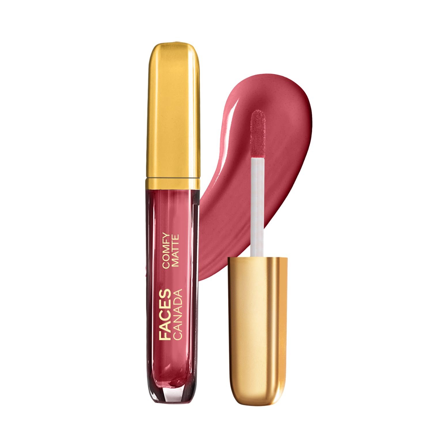 FACES CANADA Comfy Matte Liquid Lipstick - Magnetic 33, 3.8 ml | Comfortable 10HR Longstay | Intense Matte Color | Almond Oil & Vitamin E Infused | Super Smooth | No Dryness | No Alcohol