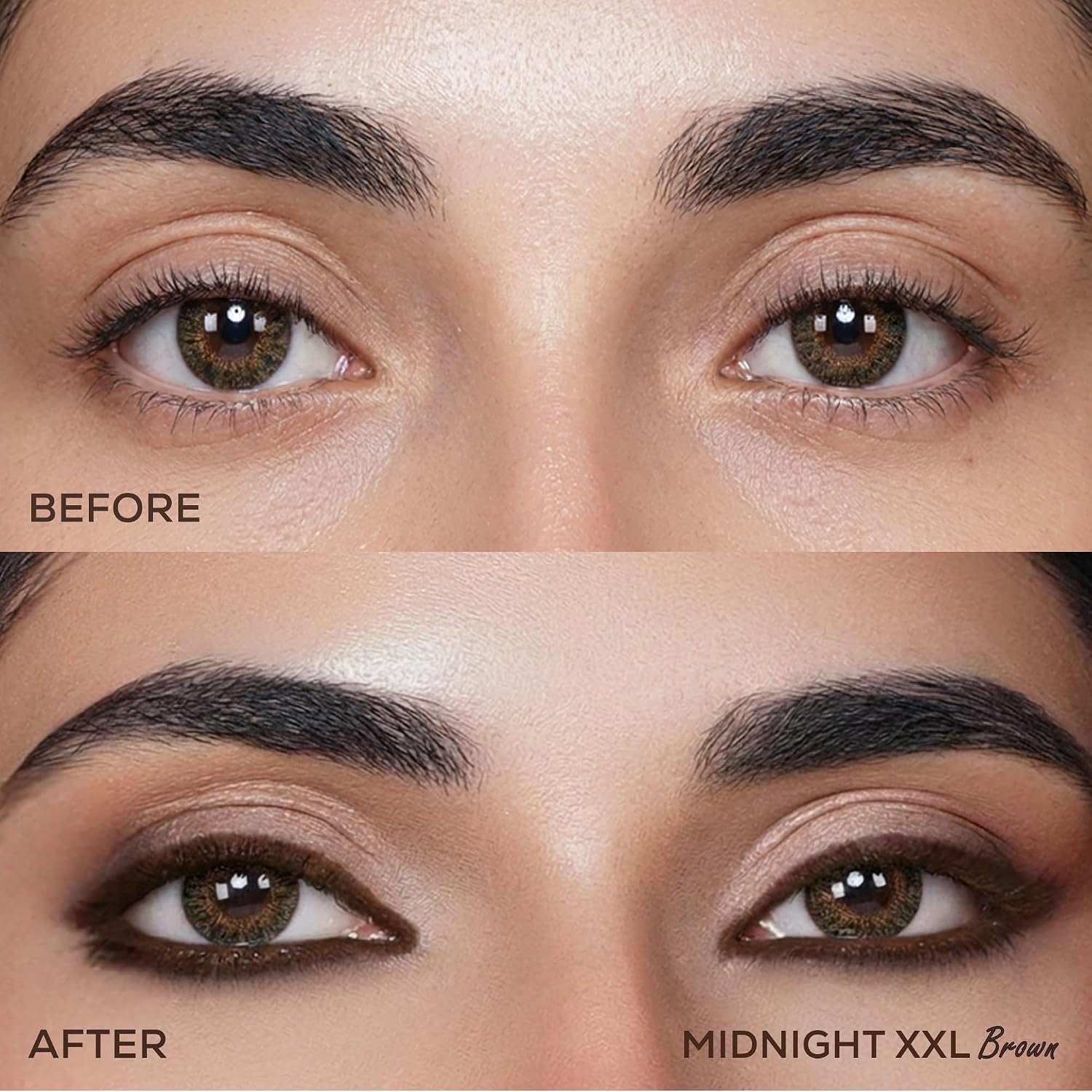 RENEE Midnight XXL Kajal | Brown Kohl Pencil with Built-in Sharpener | Waterproof, Smudge-proof, 24Hr Long-Lasting | Ultra-Rich Pigment, Smooth Glide | 1.5g thumbnail