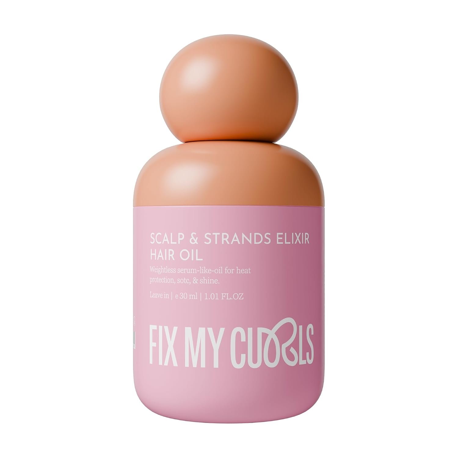 Fix My Curls Scalp & Strands Elixir Hair Oil Revitalize & Protect 2-In-1 Serum and Oil for Curly/wavy Hair| Lightweight Hydration & Shine| 30ml thumbnail