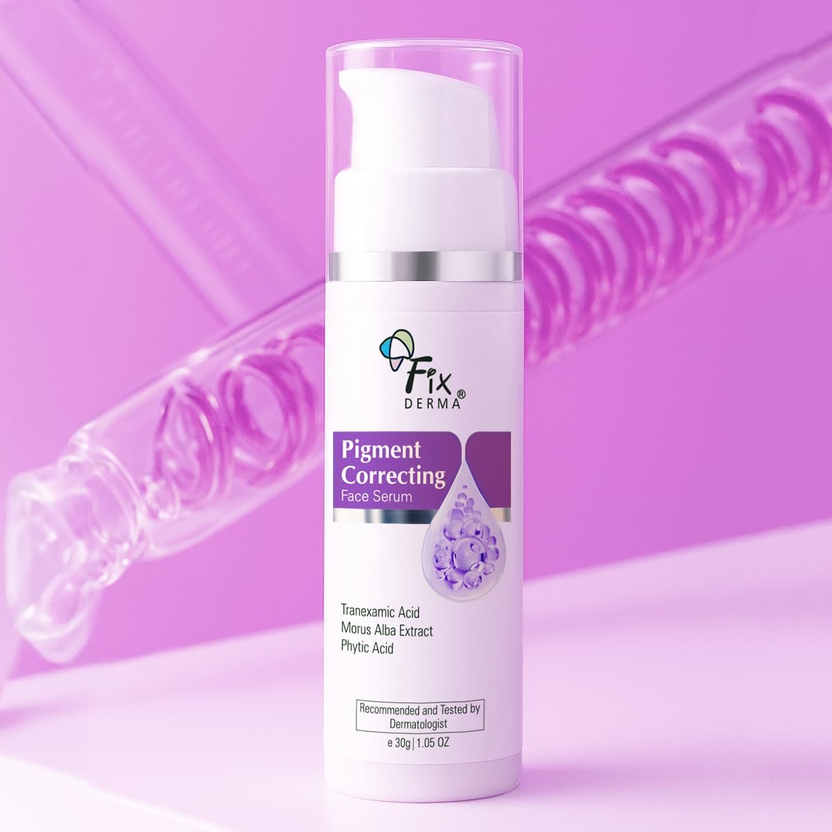 Fixderma Tranexamic Acid Pigment Correcting Serum | Face Serum for Melasma, Hyperpigmentation & Acne Spots | Acne Face Serum for Men & Women-30gm thumbnail