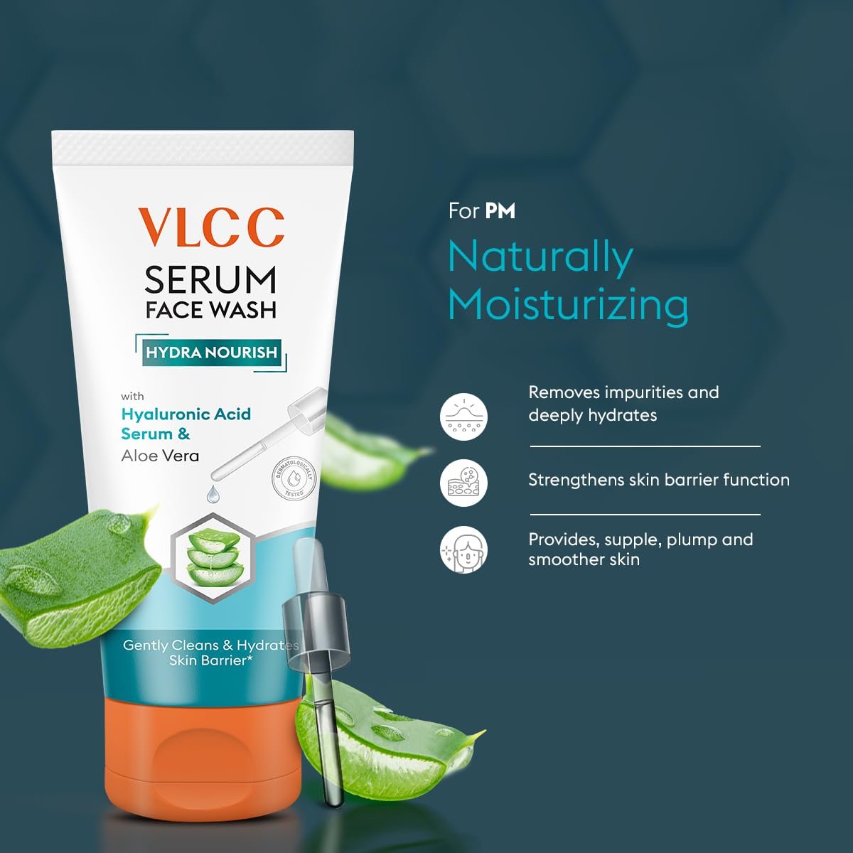 VLCC Vitamin C & Meyer Lemon Serum Facewash - 150 ml to Reduce Pigmentation & Brighten for AM | with Free Hyaluronic Acid & Aloe Vera Serum Facewash - 150 ml thumbnail