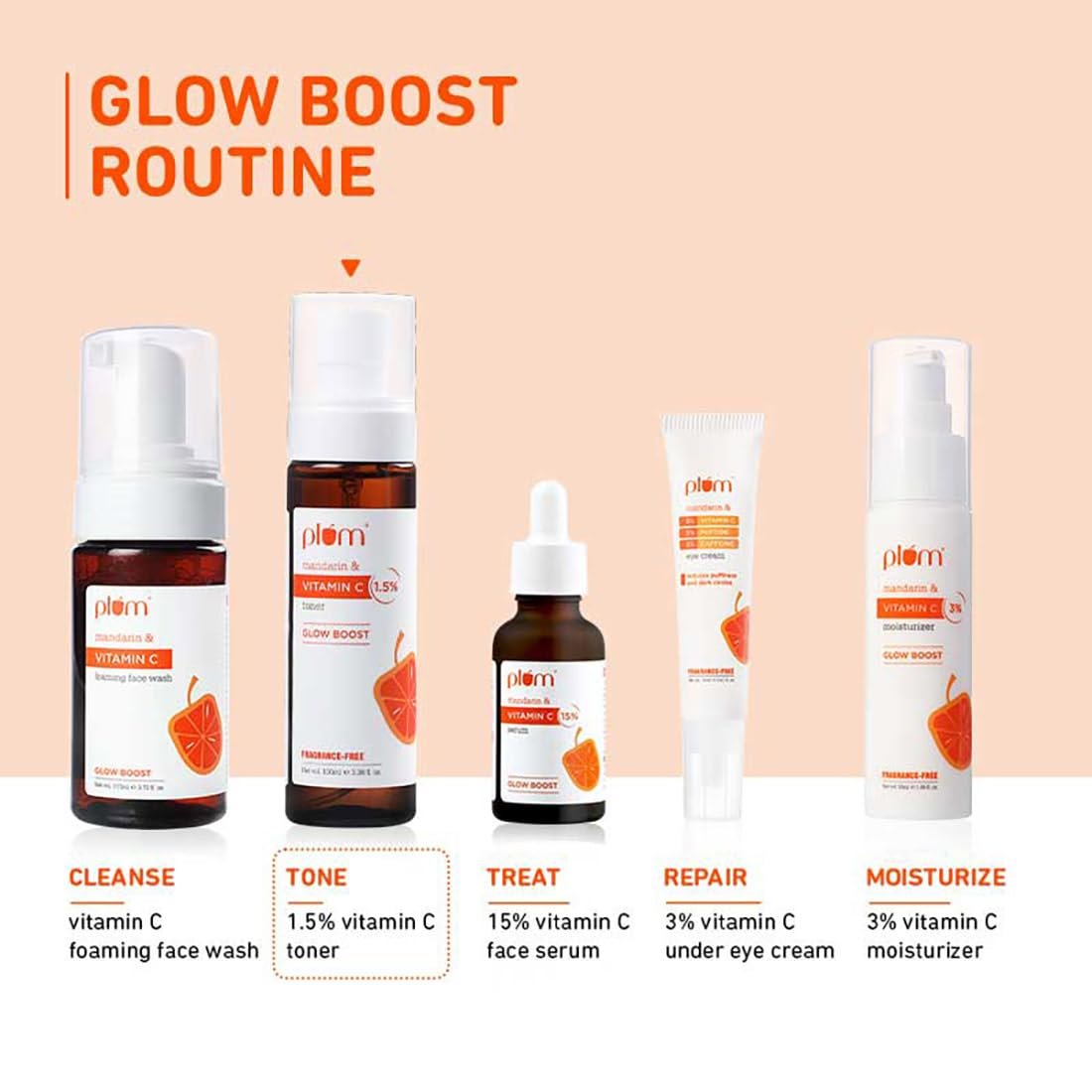 Plum Vitamin C Face Toner for Glowing Skin & Reduce Pigmentation | for Women & Men /100ml thumbnail