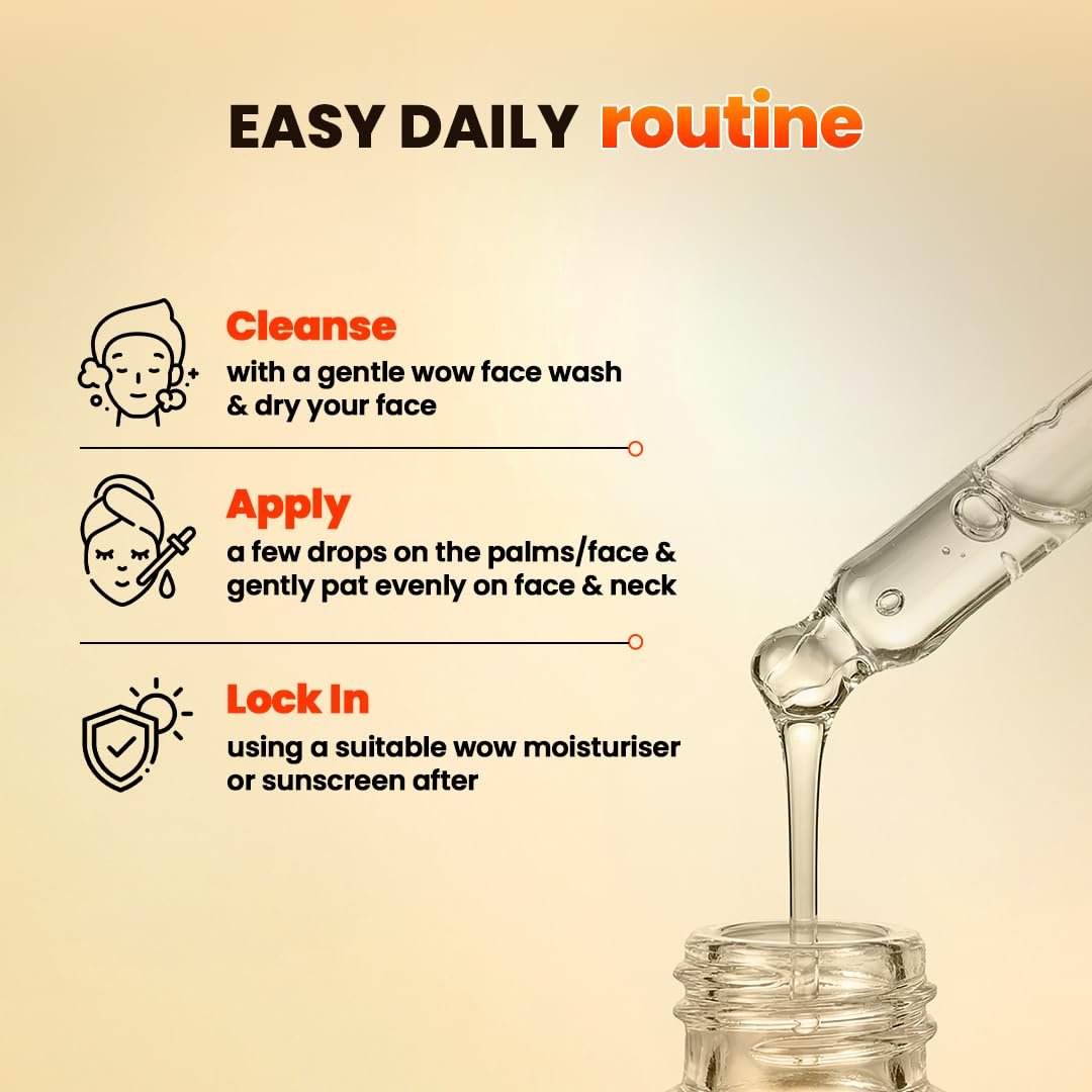 WOW Skin Science 20% Vitamin C Advanced Face Serum | Ethyl Ascorbic Acid + Ferulic Acid + Orange Oil | Brightening, Dark Spot Reduction & Even Skin Tone | 30ml thumbnail