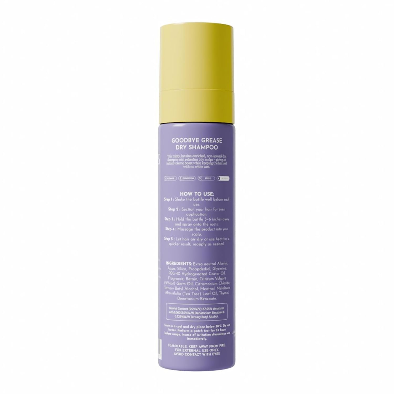Fix My Curls Goodbye Grease Dry Shampoo Oil-Absorbing, Volumizing, Instantly Refreshes Scalp & Curls, Lightweight, No Residue, for All Hair Types 100ml thumbnail