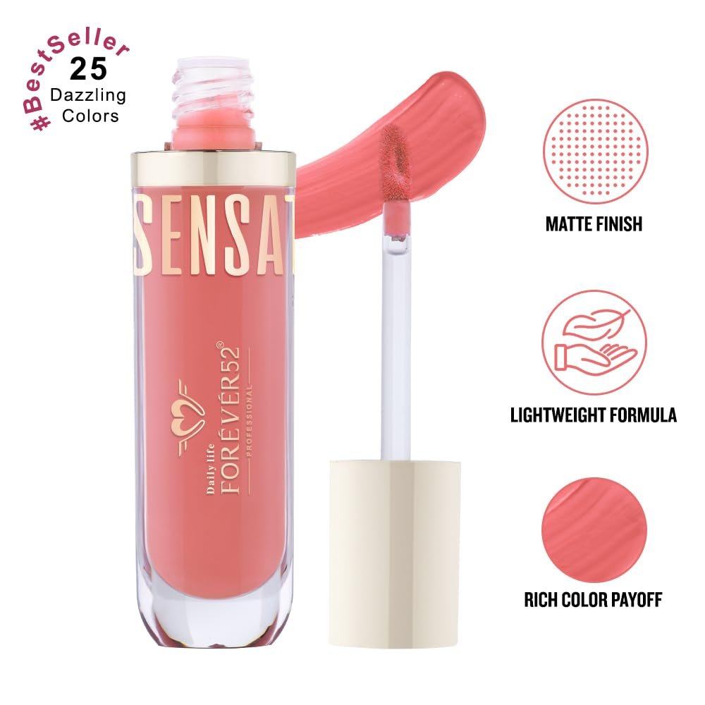 Daily Life Forever52 Sensational Lip | Matte Liquid Lipstick -Woodsy Rose - 012 thumbnail