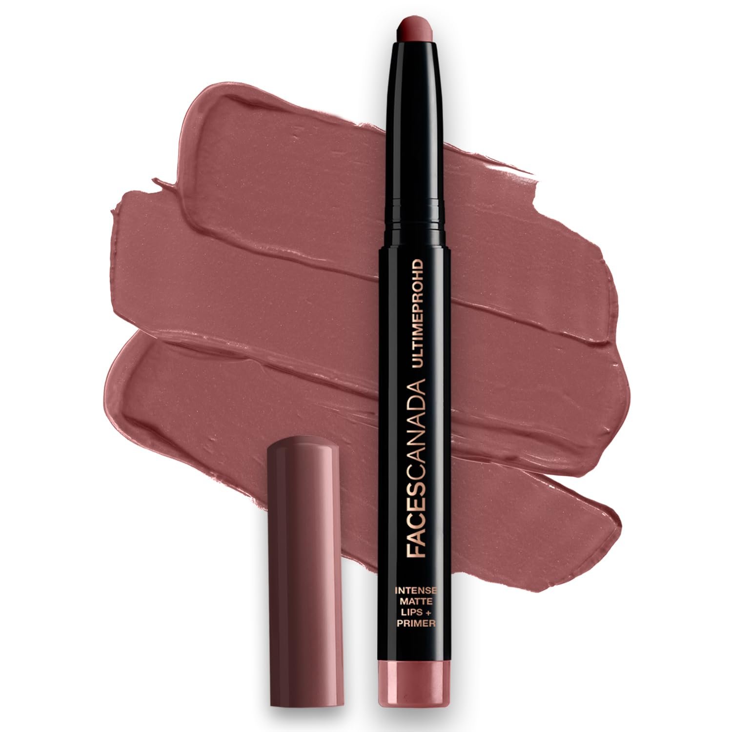 FACES CANADA Ultime Pro HD Intense Matte Lipstick + Primer - Russet (Brown), 1.4g | 9HR Long Stay | Flawless HD Matte Finish | Intense Color | Lightweight | Smooth Glide | Primer Infused thumbnail