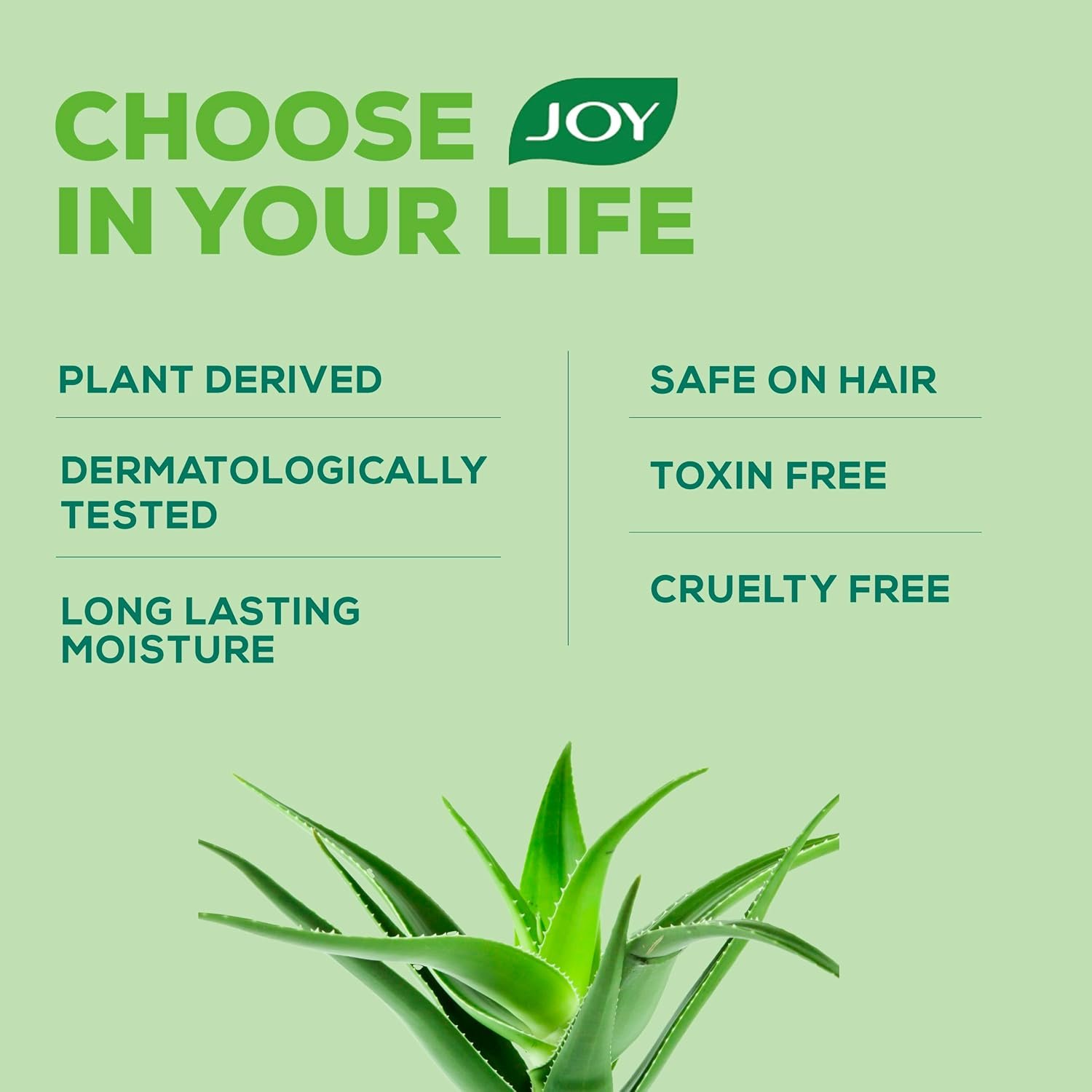 Joy Pure Aloe Light Moisturiser Skin Cream for Face, Hands & Body (500ml) | 48H Hydration | Non-Sticky | Soothing, Brightening & UV Protection | For Dry to Oily Skin thumbnail