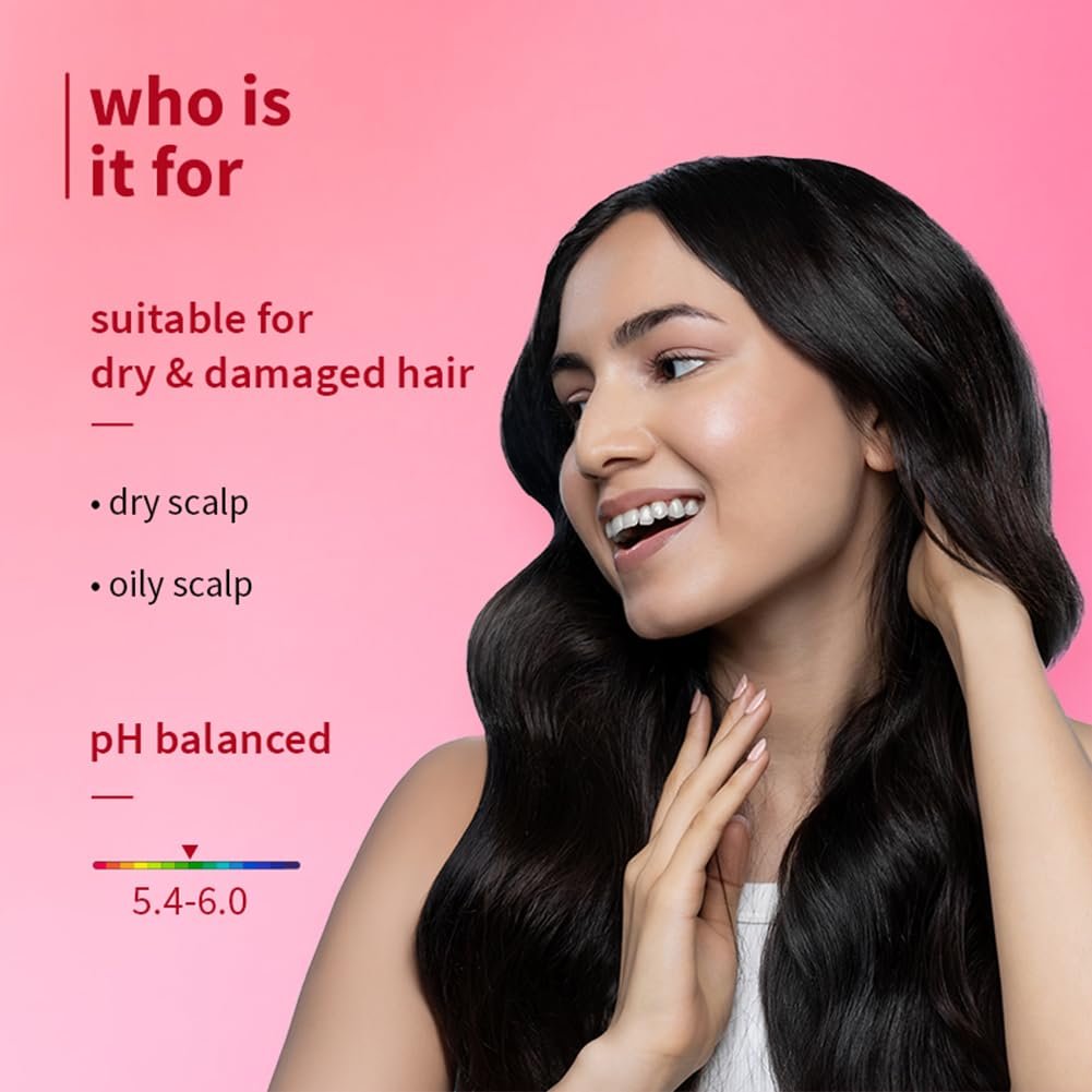 Plum Hibiscus & Ceramides Long & Healthy Shampoo | Hydrates Dry and Damaged Hair, Prevents Split Ends, Repairs Damage 250ml thumbnail