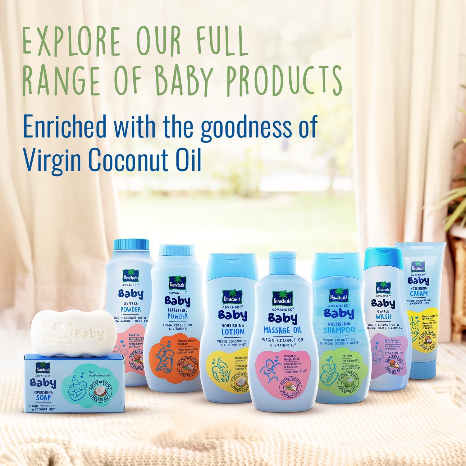 Parachute Advansed Baby Shampoo for Kids | Doctor Certified | Tear Free | Tender Coconut Water & Virgin Coconut Oil | Soft & Shiny Hair | 410ml thumbnail