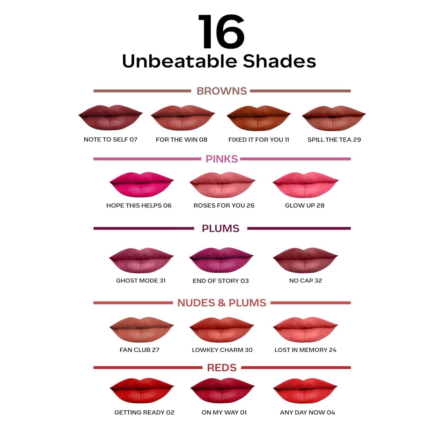 FACESCANADA Comfy Matte Liquid Lipstick - Lost In Memory 24, 3.8 ml | Comfortable 10HR Longstay | Intense Matte Color | Almond Oil & Vitamin E Infused | Super Smooth | No Dryness thumbnail