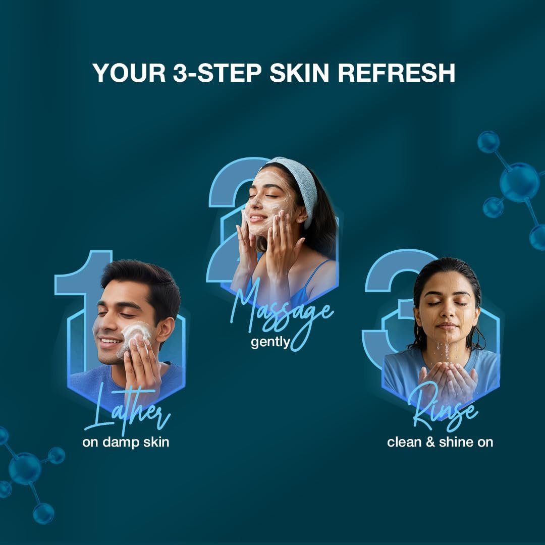 WOW Skin Science HydraGlass Face Wash for Men & Women with Fermented Japanese Rice Water + Ceramide for Glass-Like Skin | Soap-Free Gentle Cleanser for All Skin Types | 150 ML thumbnail