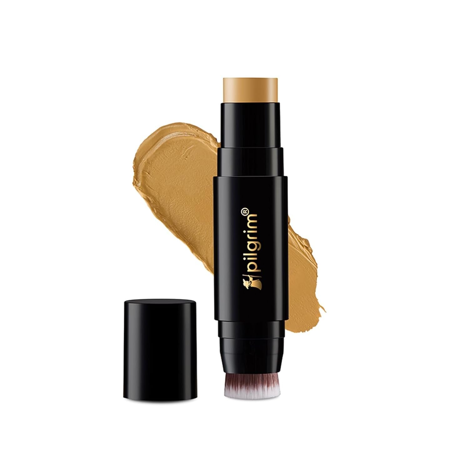 Pilgrim Dream Matte Foundation Stick Medium Sand -243 | Lightweight Full Coverage Air Brush Finish Infused with Vitamin C 10gm thumbnail