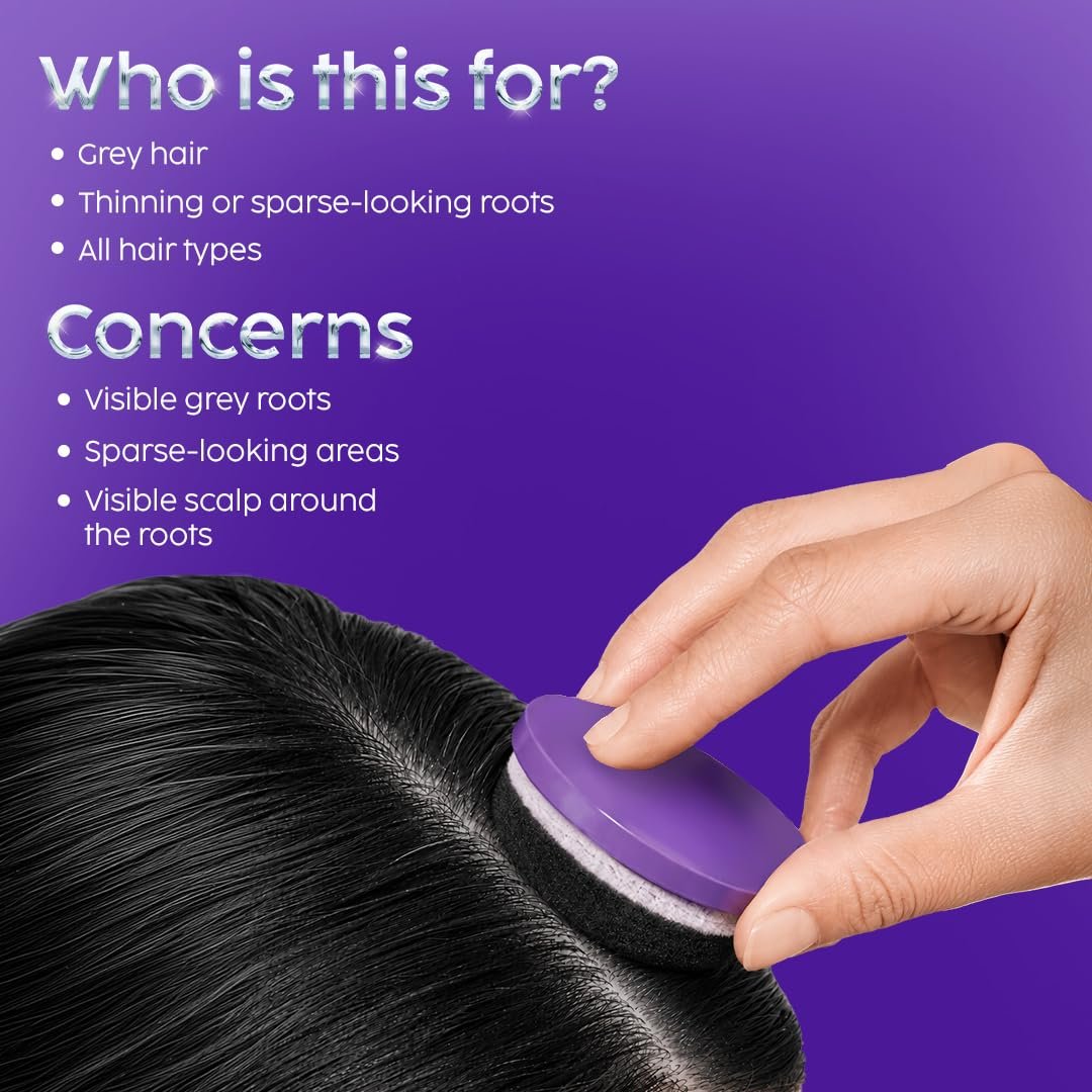 PLIX The Plant Fix Black Sesame Anti-Greying Cover-Up Hair Powder | Instant Grey Root Coverage | Temporary Hair Color Touch-Up Powder for Grey Hair | Easy & Quick Application thumbnail