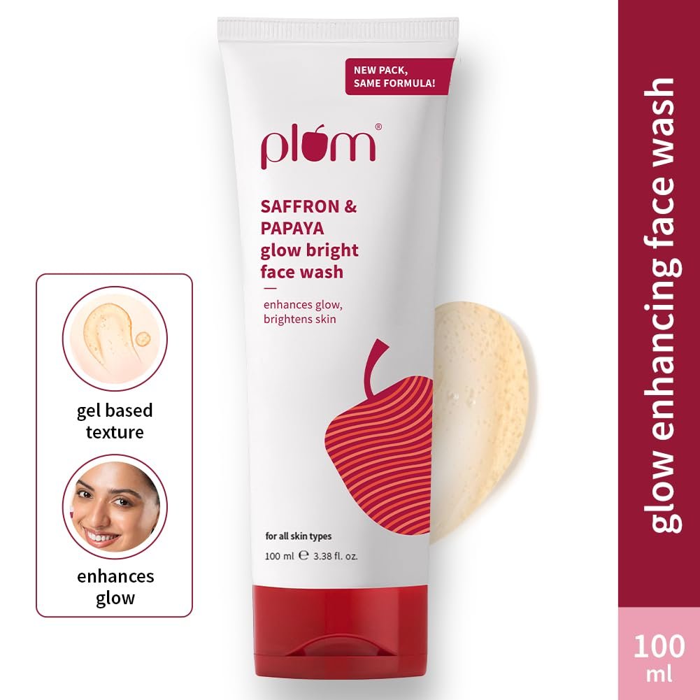Plum Saffron & Papaya Glow & Brightening Face Wash with Vitamin B5 100ml thumbnail