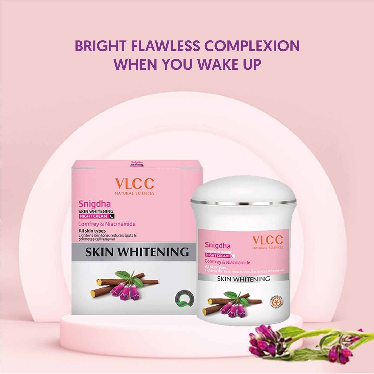VLCC Snigdha Skin Whitening Night Cream, 50g thumbnail