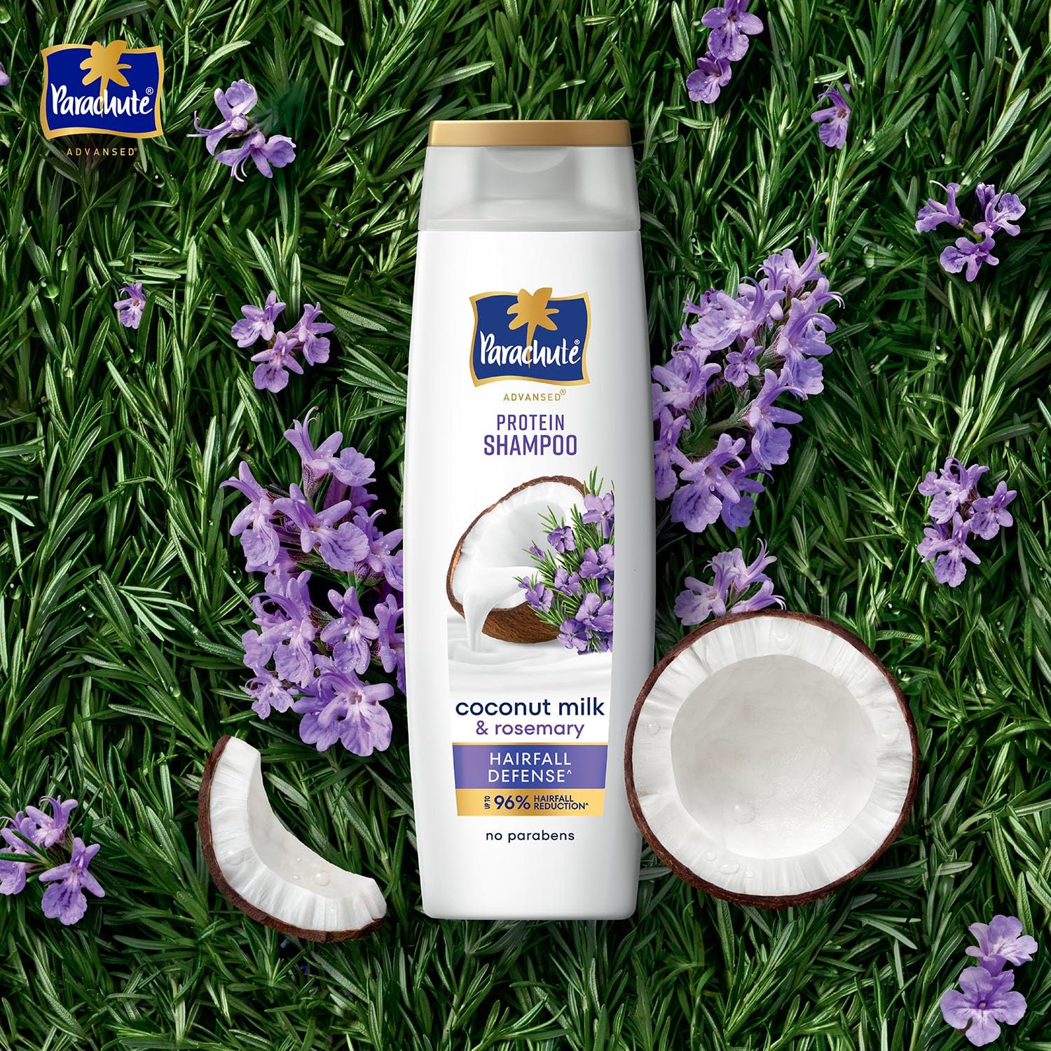 Parachute Advansed Protein Shampoo with Coconut Milk & Rosemary | Paraben free | For Men & Women | 170ml thumbnail