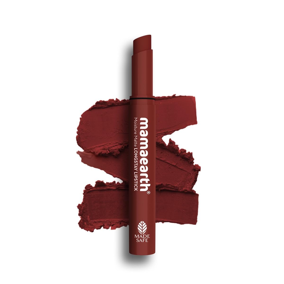 Mamaearth Moisture Matte Longstay Lipstick with Avocado Oil & Vitamin E for 12 Hour Long Stay - 2g (Hazelnut Brown)