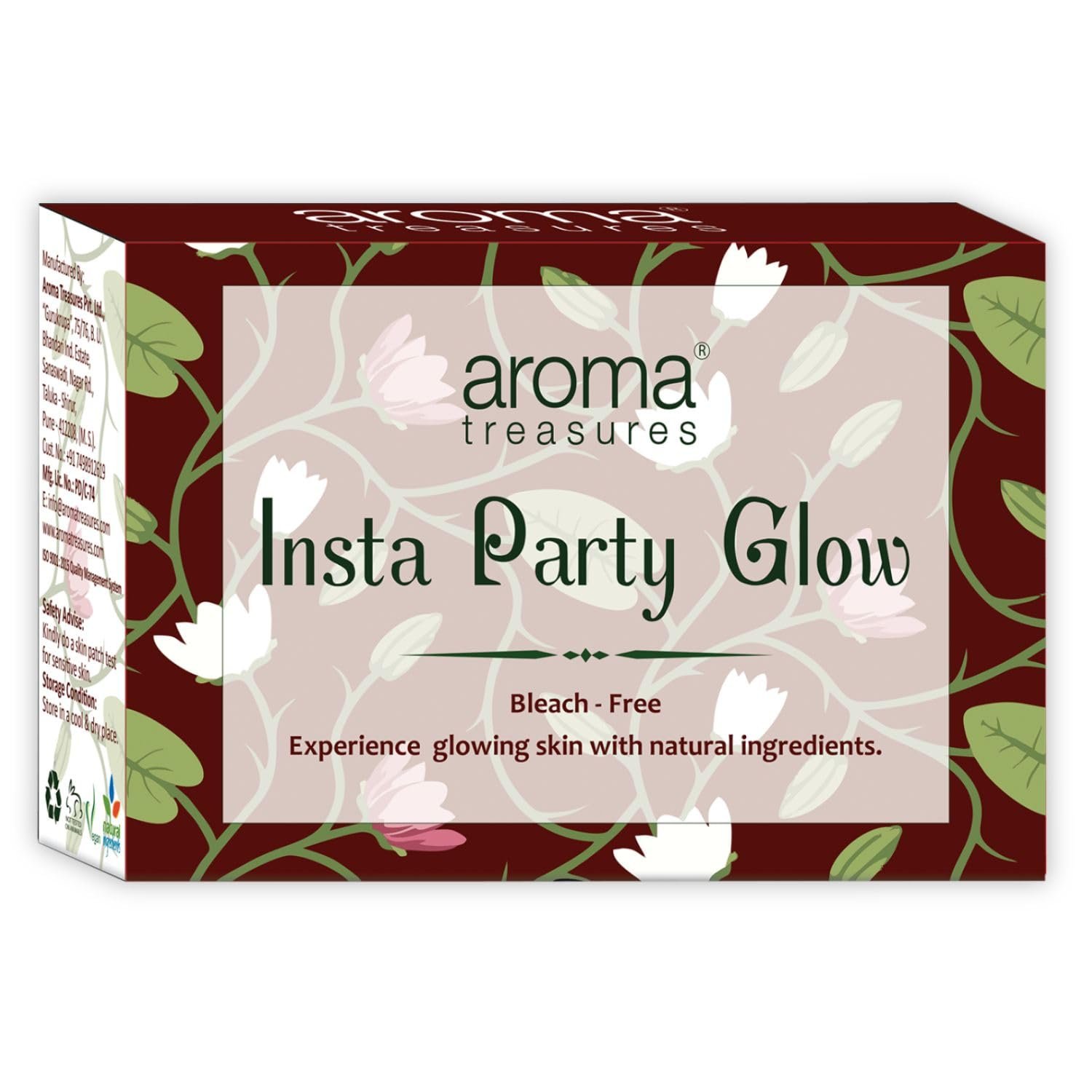 Aroma treasures Insta Party Glow one time use kit for all skin type