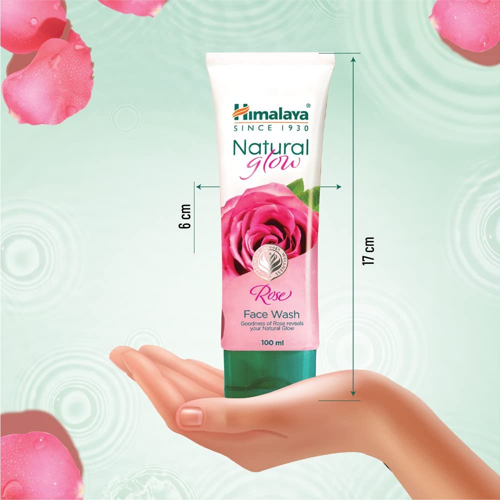 Himalaya Natural Glow Rose Face Wash – Gentle Cleansing & Radiance Care Facial Cleanser, 100ml thumbnail