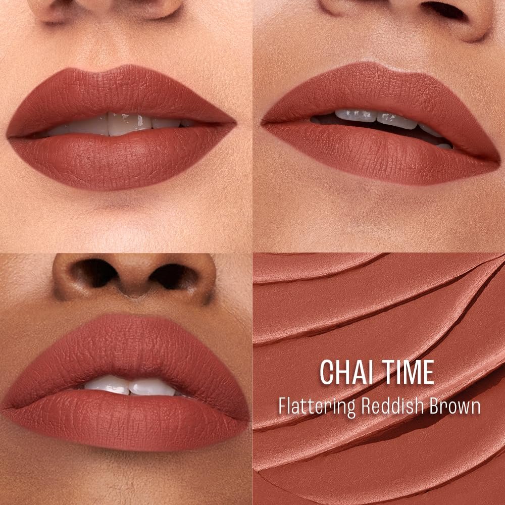 Lakme 9to5 Lip Tattoo Matte Slim Stick, Chai Time, 2g, for Intense Color and Full Coverage, with Bakuchiol and Vitamin E, Smudgeproof and Waterproof, Long-Lasting Lipstick for Women thumbnail