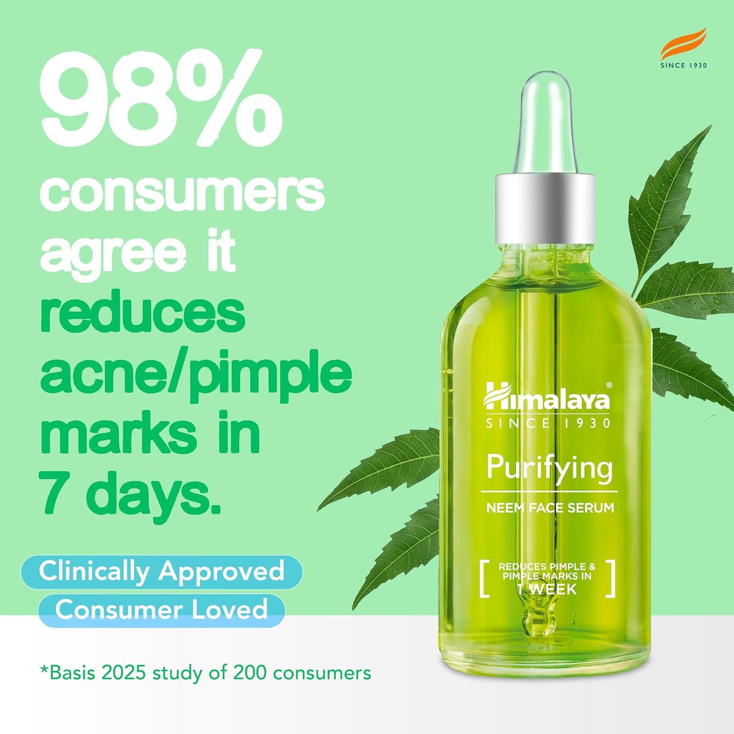 Purifying Neem Face Serum | 2% Natural Salicylic Acid & Cica & Neem | Reduces Acne & Acne Marks | Tightens pores & soothes inflammation | Made with 98% Natural Origin Ingredients | Made for thumbnail
