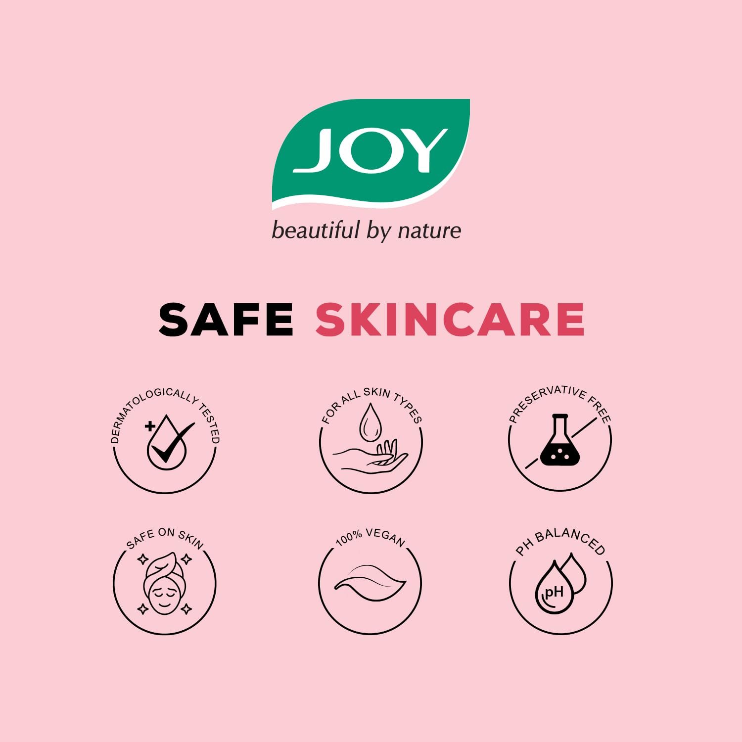 Joy Pink Rose Water Toner with Vitamin E, Hyaluronic Acid & Aloe Vera for Hydrating & Refreshing Skin (150ml) | Alcohol Free Toner with Natural Rose Aroma | Get Glowing Skin for All Skin Typ thumbnail