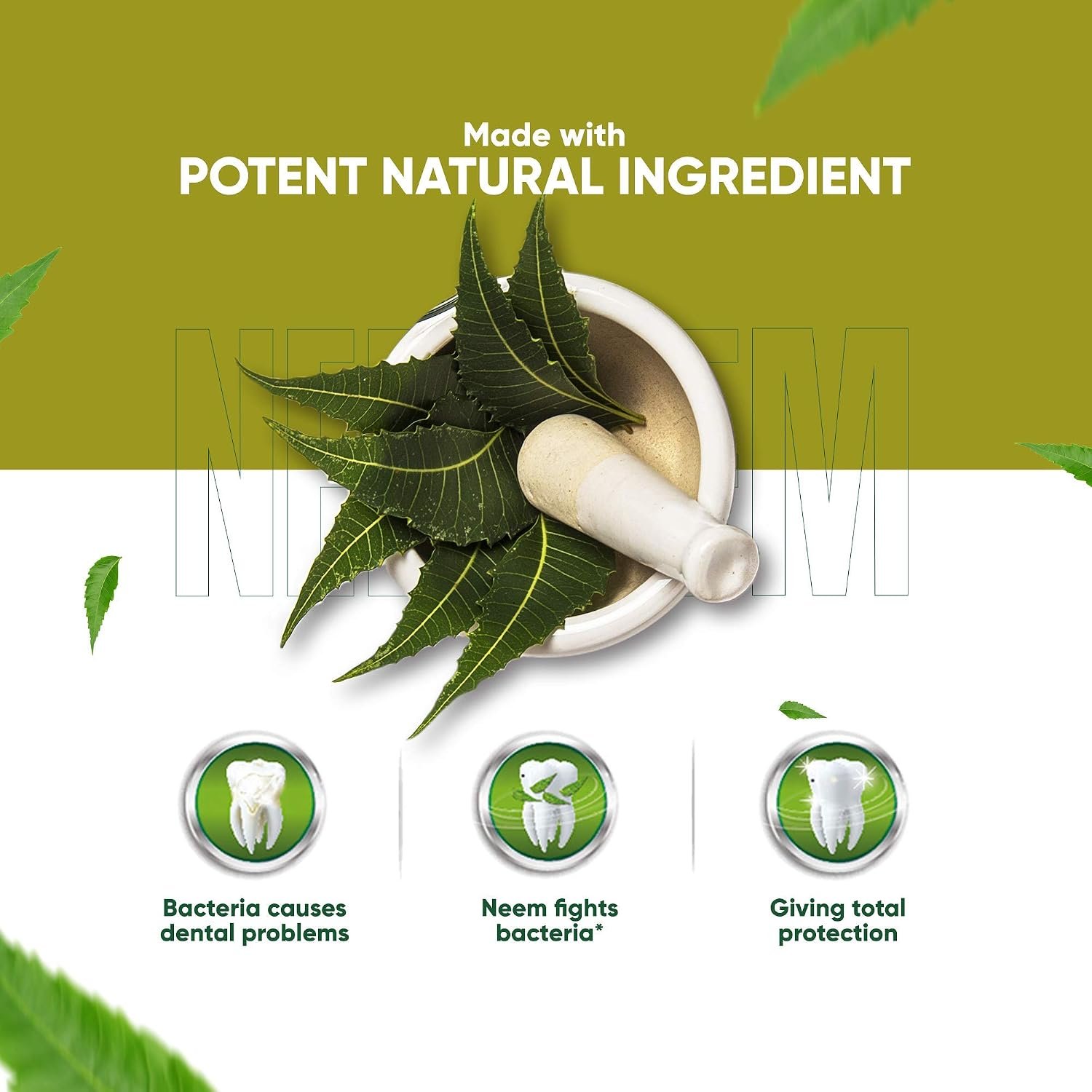 Dabur Herb'l Neem Toothpaste 200g | Neem-Enriched Germ Protection Oral Care | Helps Maintain Healthy Teeth & Gums | Fresh Breath thumbnail