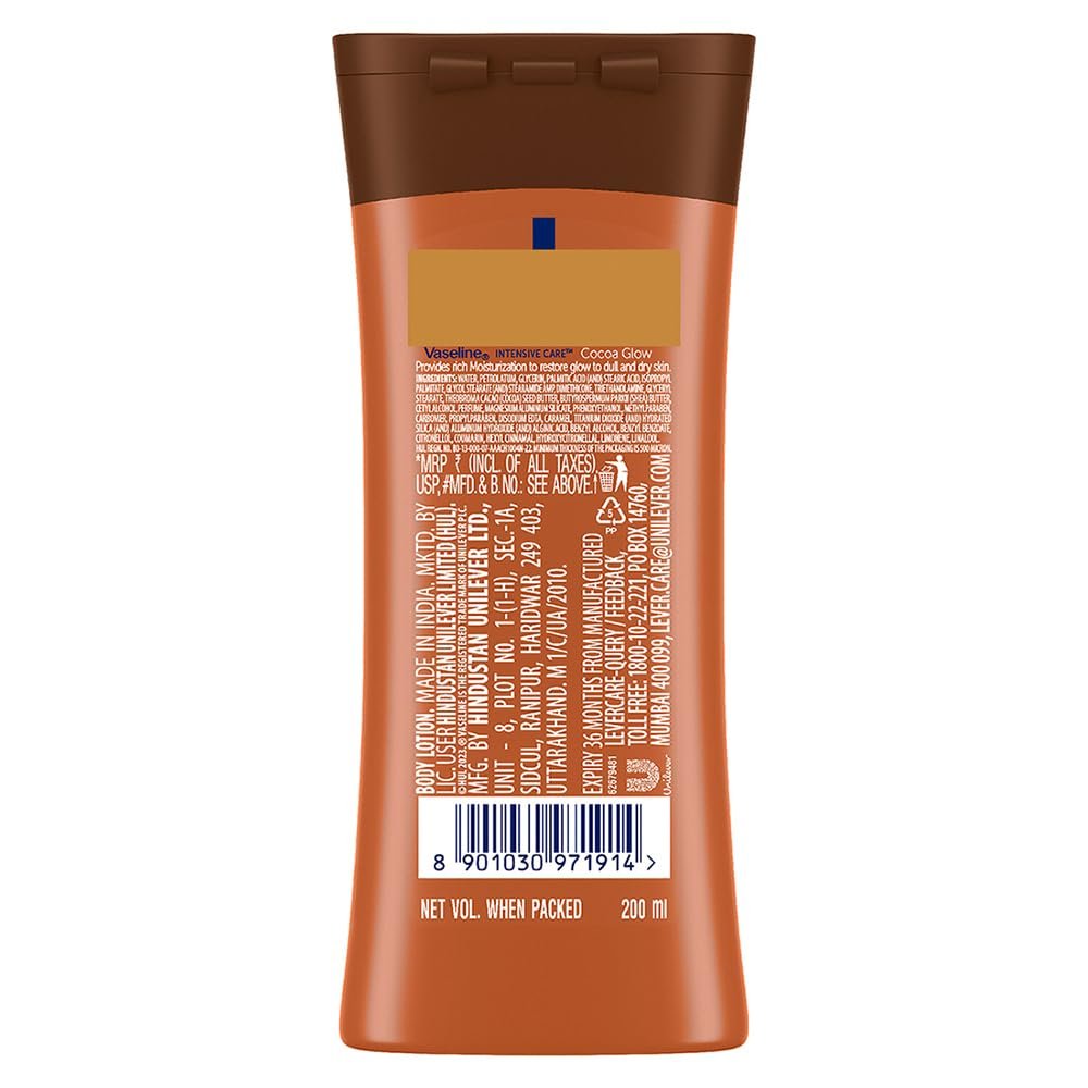 vaseline cocoa glow coca butter 200ml thumbnail