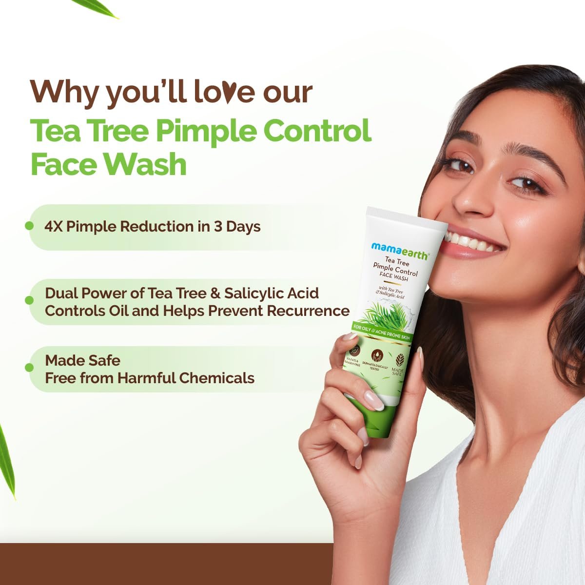 Mamaearth Tea Tree Pimple Control, Anti Acne Face Wash  100ml thumbnail