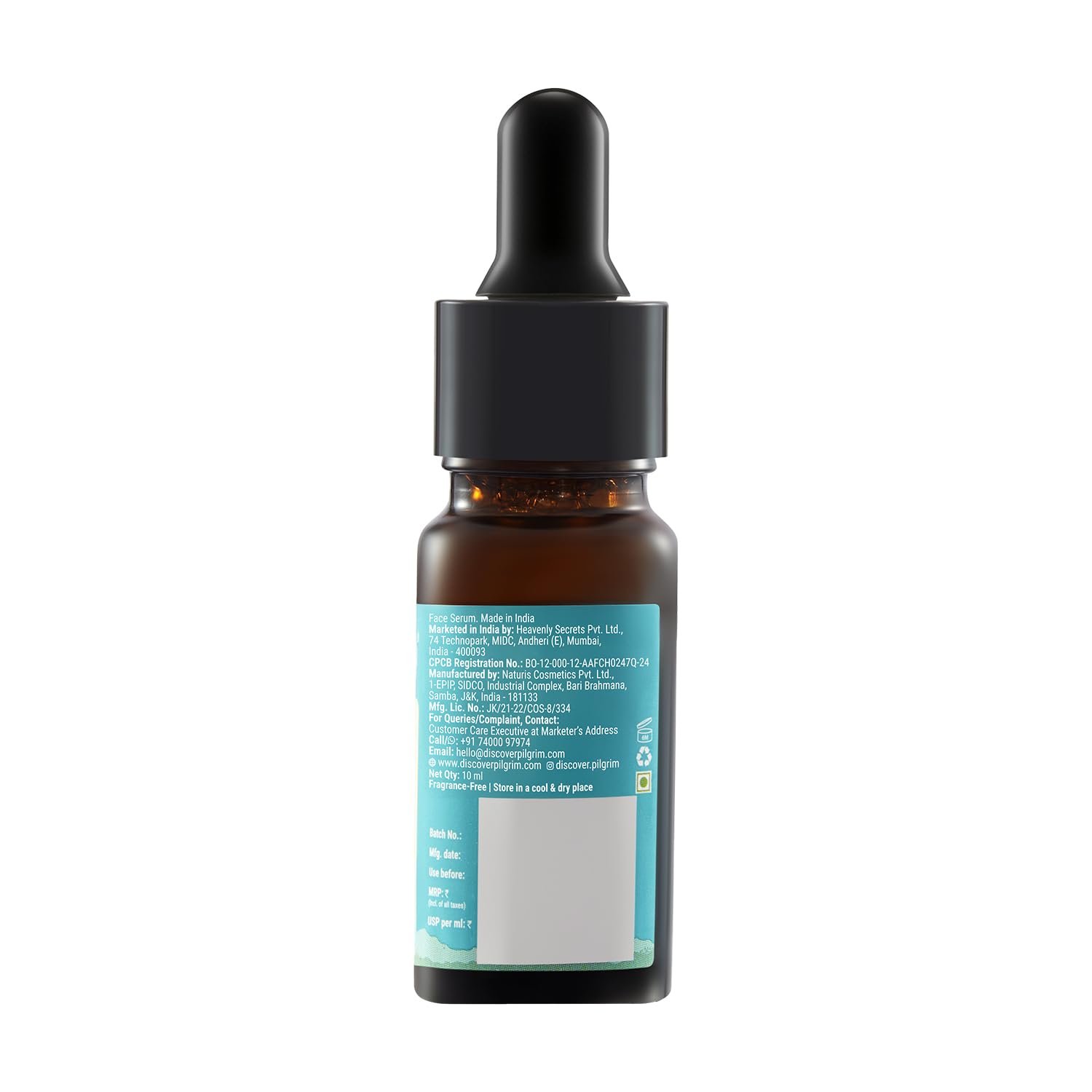 Pilgrim 10% Niacinamide Face Serum for Acne Marks & Glass Skin Glow - 10ml with Kojic Acid & Korean Rice Water, Fades Dark Spots, Boosts Glow, Minimizes Pores, Controls Excess Oil, Sensitive thumbnail