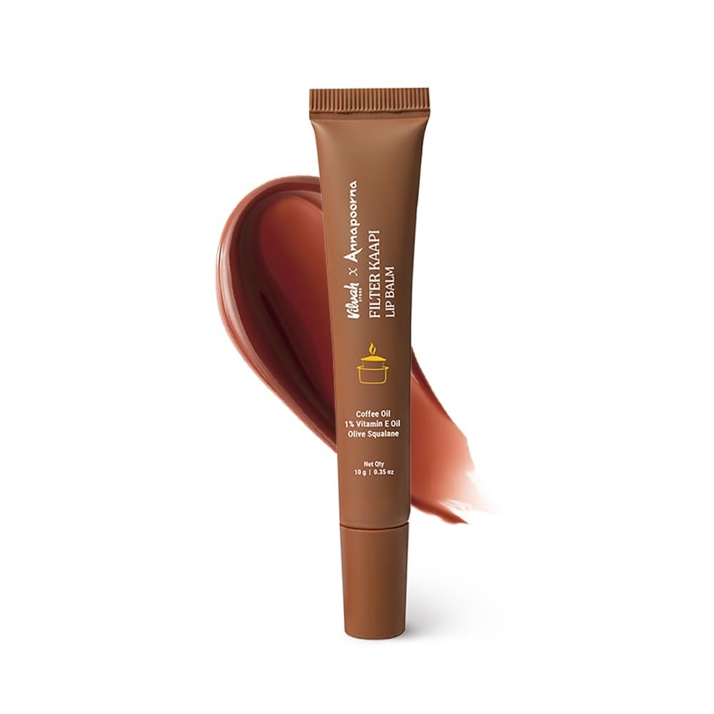 Vilvah x Annapoorna Filter Kaapi Lip Balm | Brown Tinted Lip Balm for Dry & Chapped Lips | Deep Moisturisation & Lip Nourishment | Helps Reduce Lip Pigmentation | Coffee Oil & Vitamin E |10g