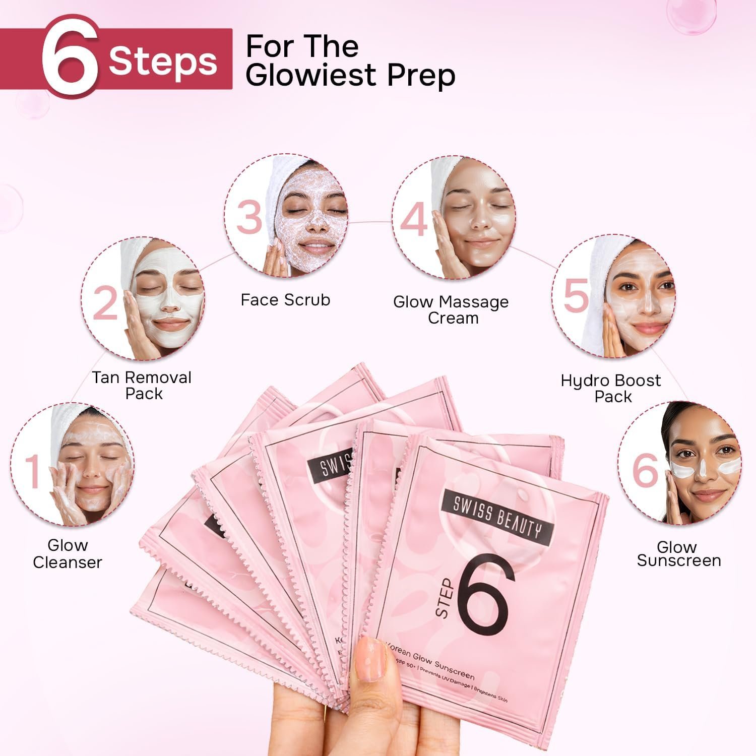 Swiss Beauty Care Korean Glow Facial Kit /  49g thumbnail