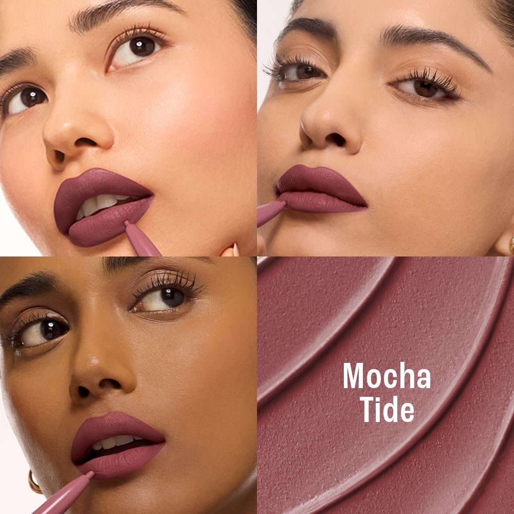 Lakme 9to5 Hya Beach Edit, Lipstick + Liner Duo, Mocha Tide, Infused with Hyaluronic Acid, Vitamin E, Jojoba Oil, Comfortable Matte Finish, SPF Powered, Hydrating Lipstick, 2+0.2 g thumbnail